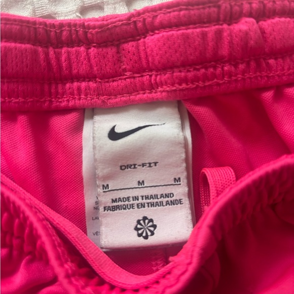 NIKE Women's Neon Pink Dri-fit Running Shorts with Swoosh - Medium - Picture 2 of 4